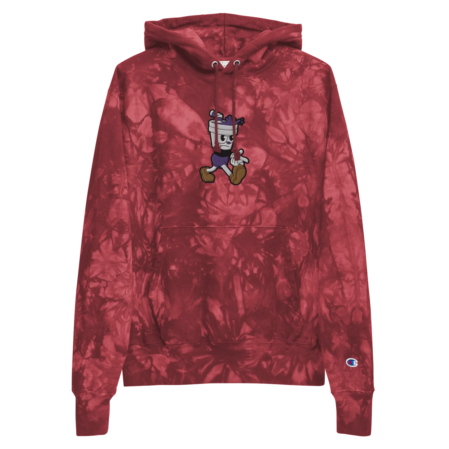 Razel Dubb Cup Champion Tie-Dye Hoodie zwart dik