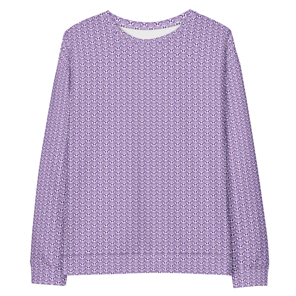 Razel Face Motif crewneck sweater gerecycled