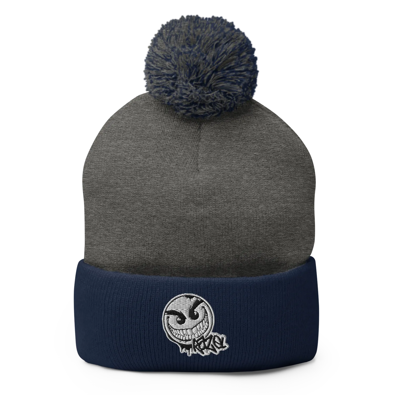 Razel Gang Drip Face pompon muts zwart