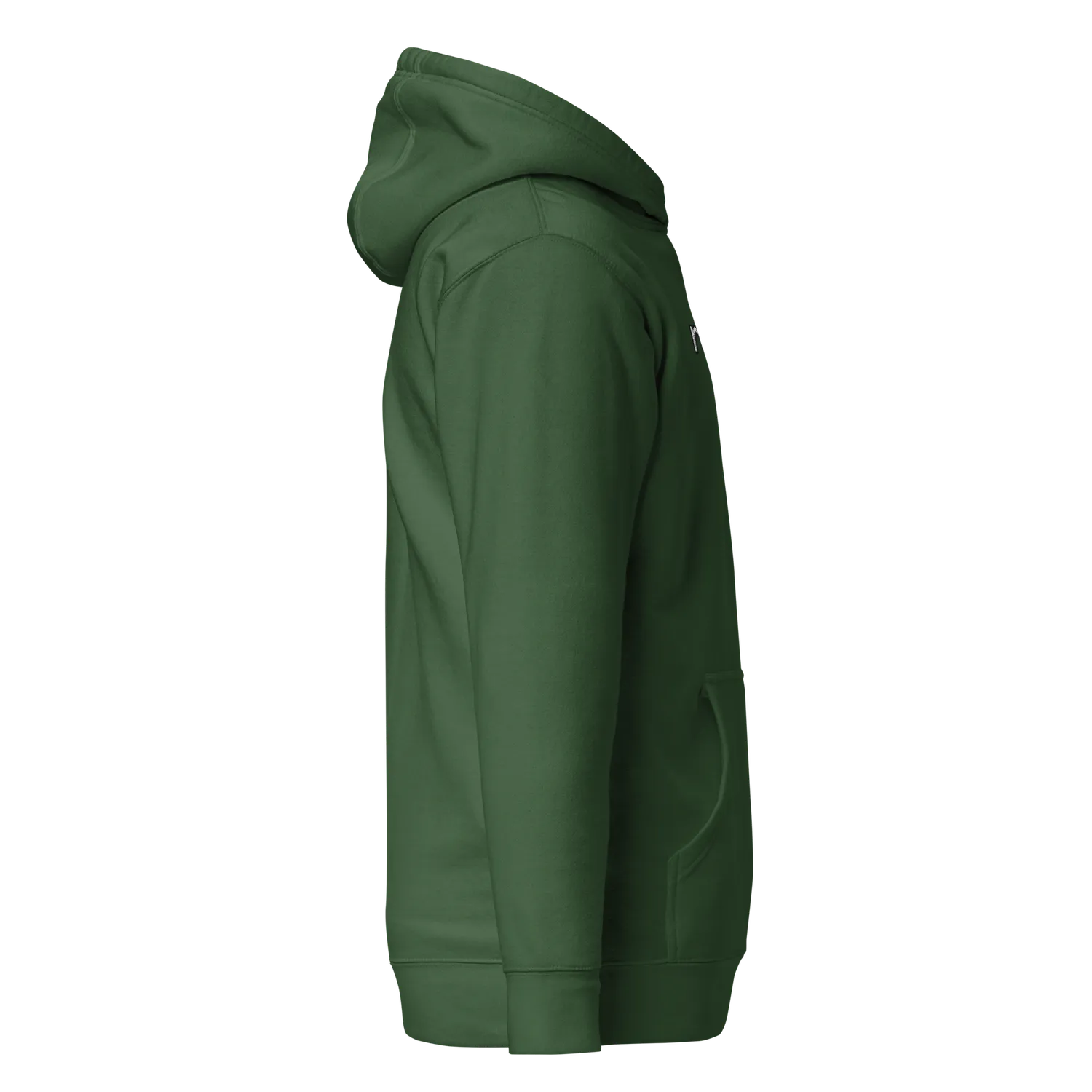 Razel Inverted hoodie zwart geborduurd