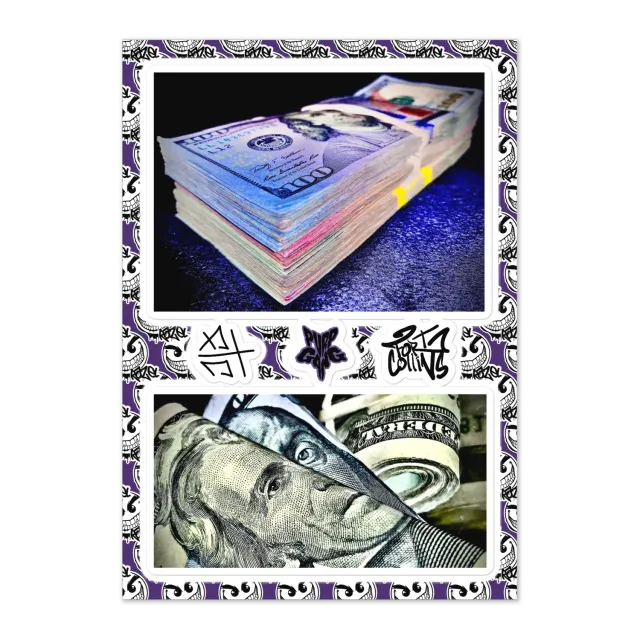 Razel Money Shot stickervel glanzend