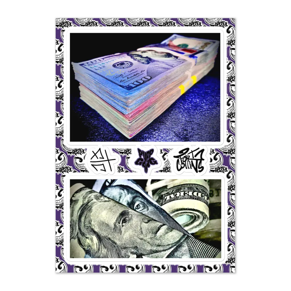 Razel Money Shot stickervel glanzend