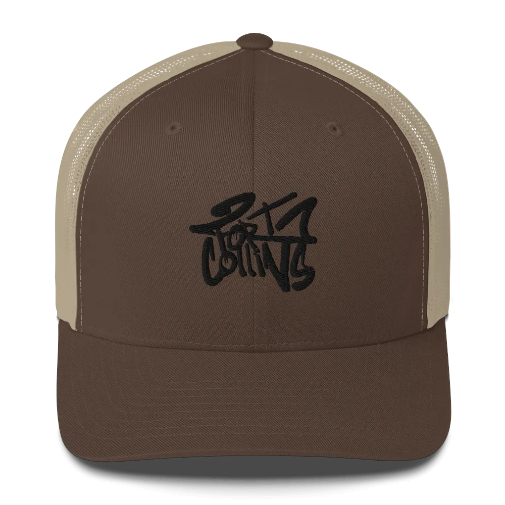 Razel Fort Collins trucker pet zwart mesh