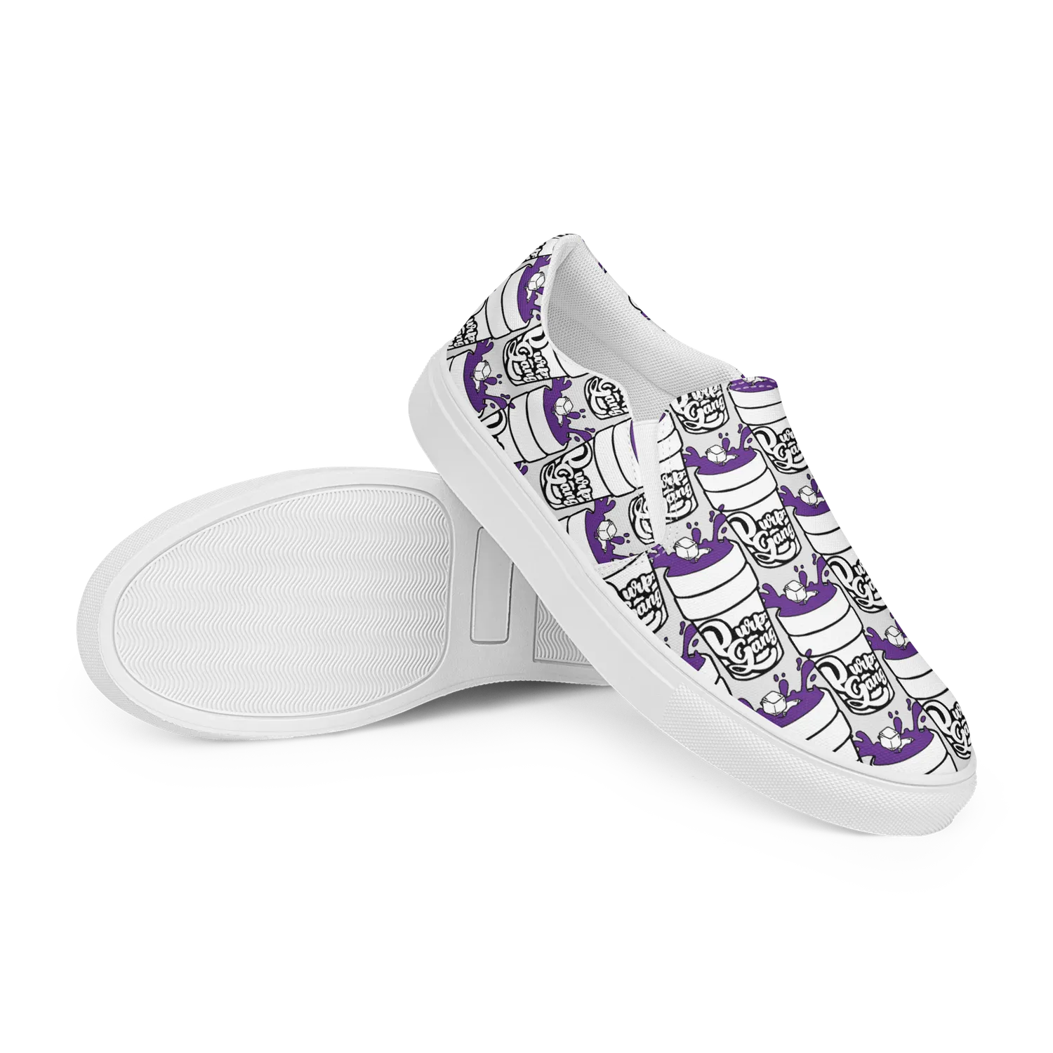 Razel Purp Gang Double Cup slip-ons instapschoenen canvas