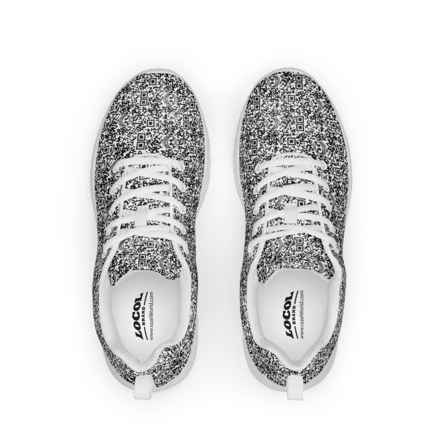 Razel Face QR Code Motif Sneakers flyknit licht