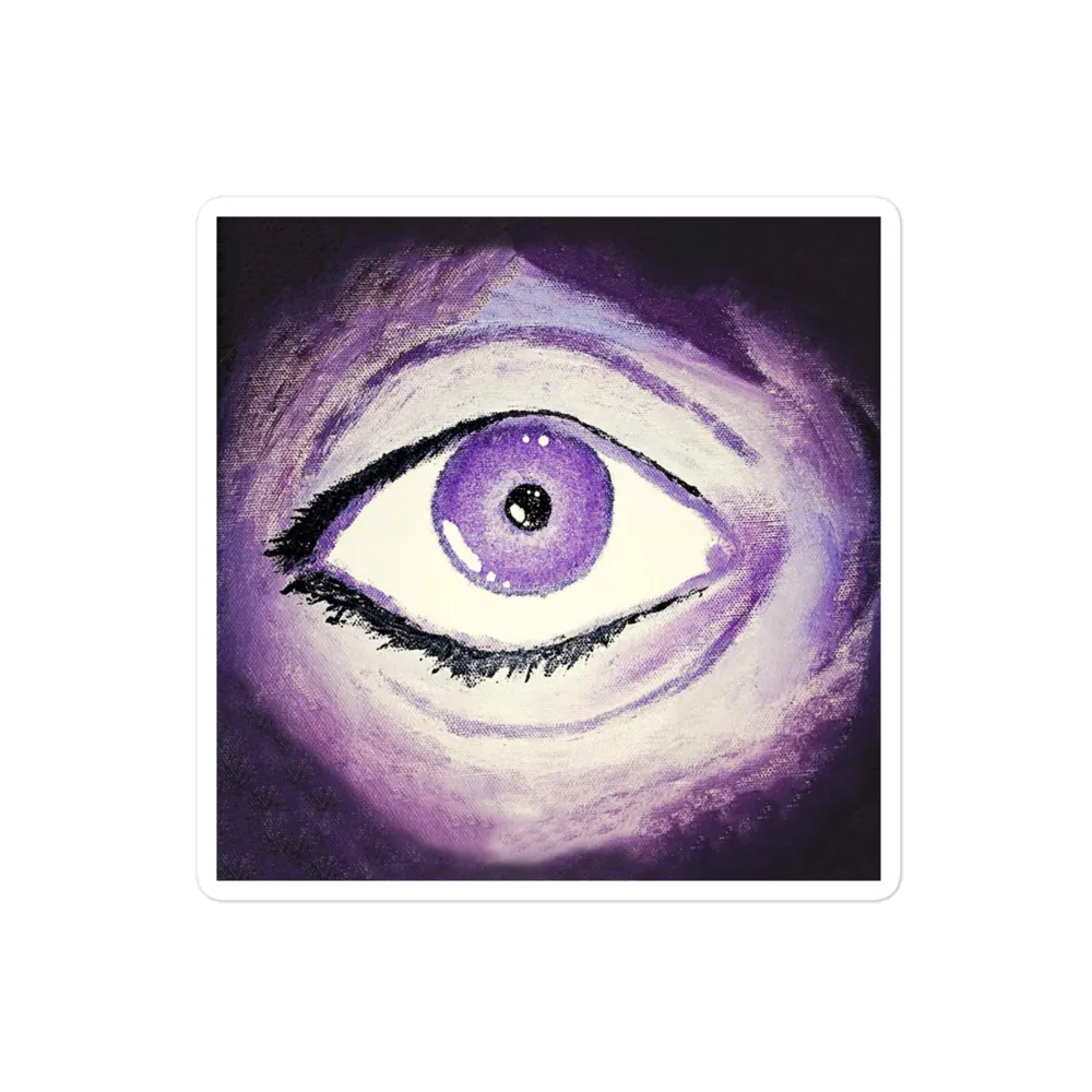 Razel Eye of Razel sticker 7,6 x 7,6 cm vinyl ondoorzichtig