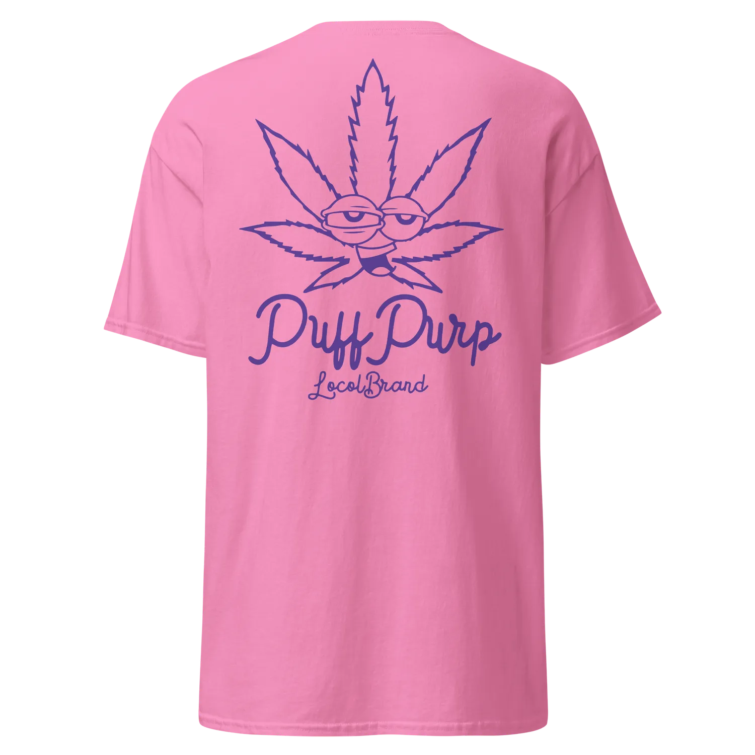 Razel Puff Purp T-shirt Zwart voor/achterprint