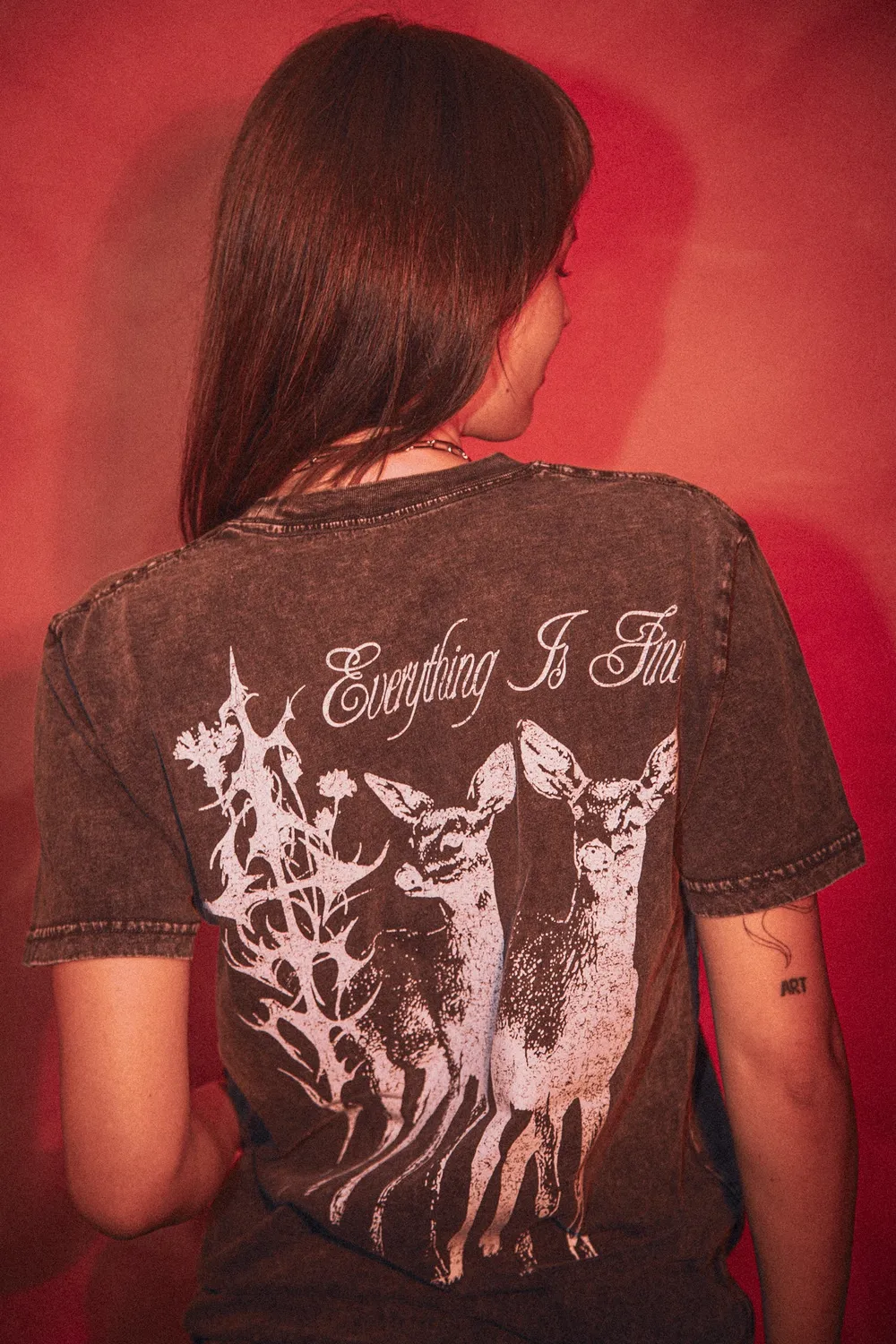 Paleface Swiss Everything is Fine shirt acid washed