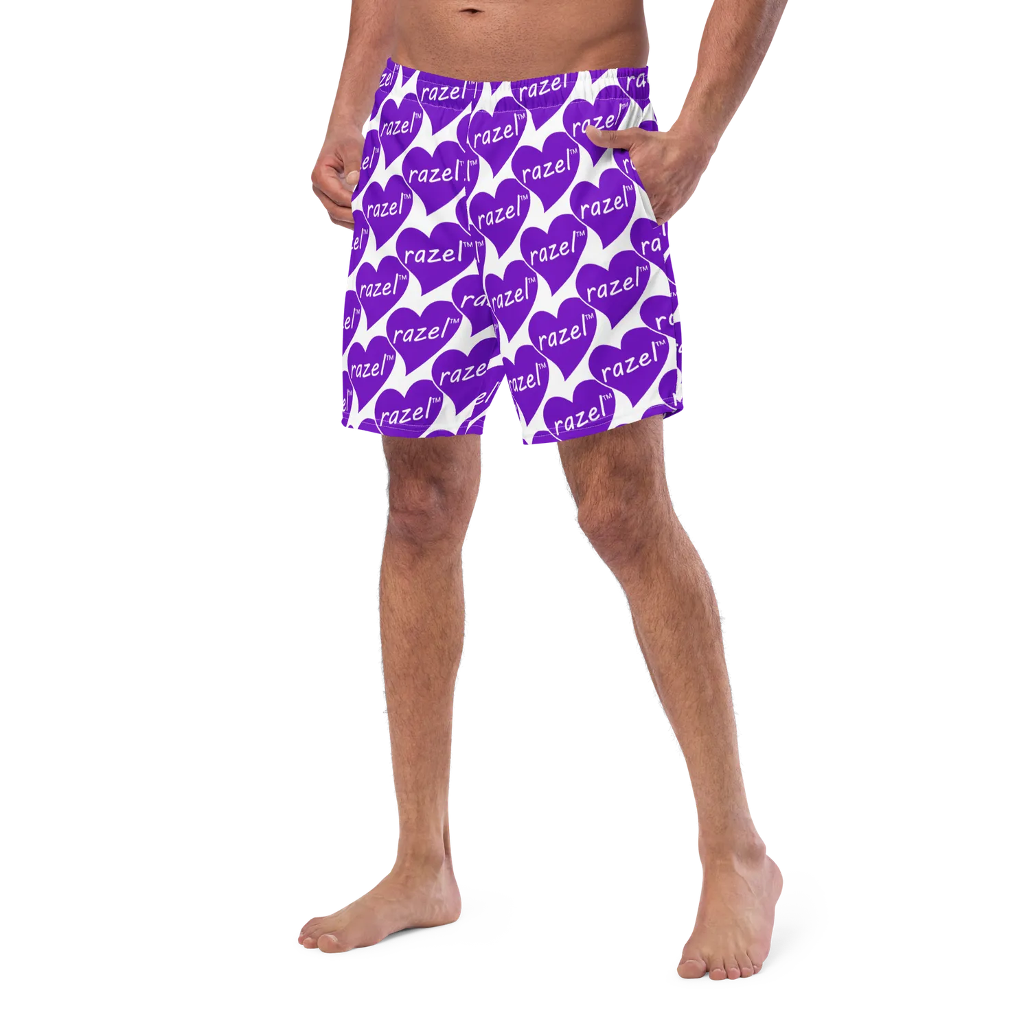 Razel Purple Hearted zwemshort UPF 50+ gerecycled