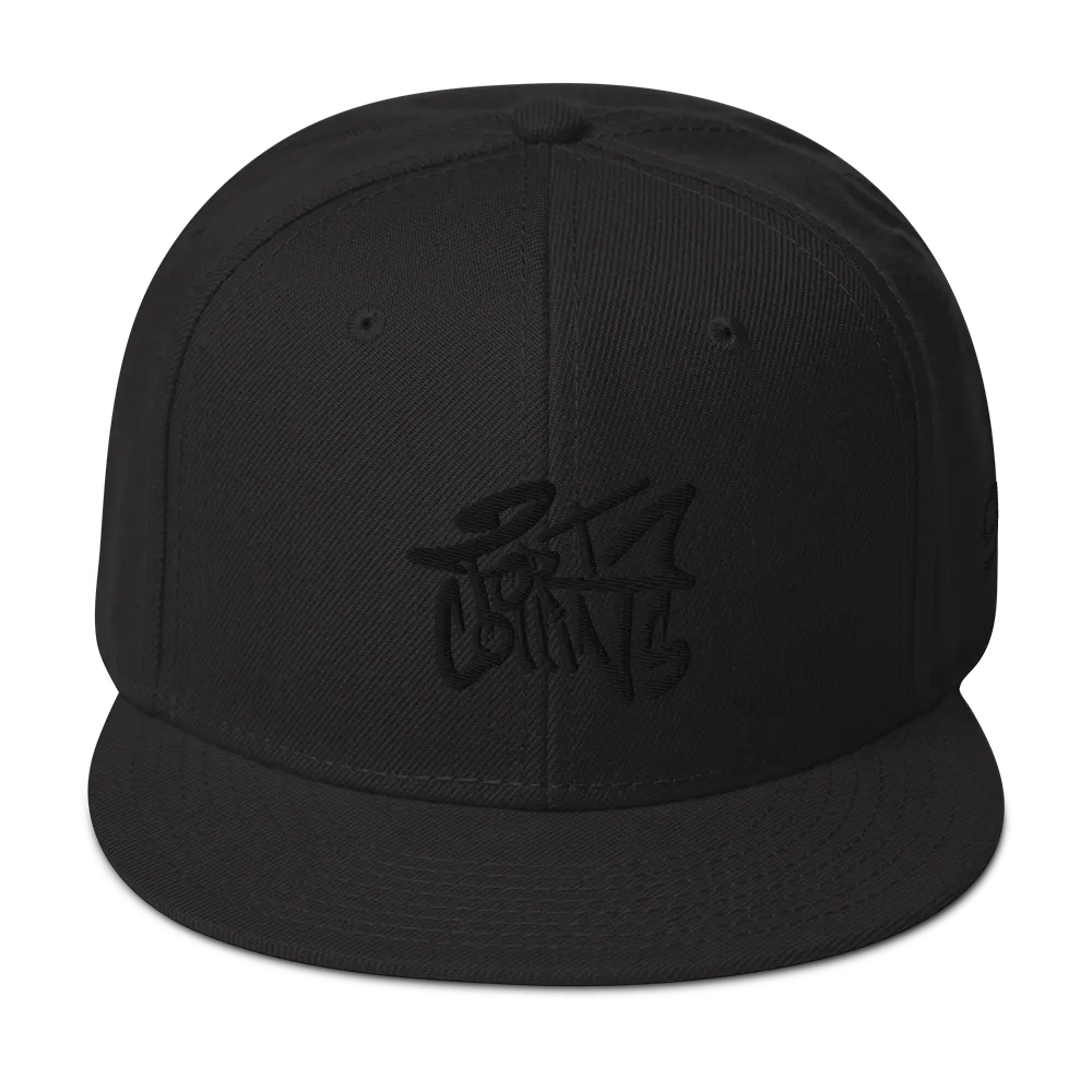 Razel Fort Collins snapback pet zwart wolmix