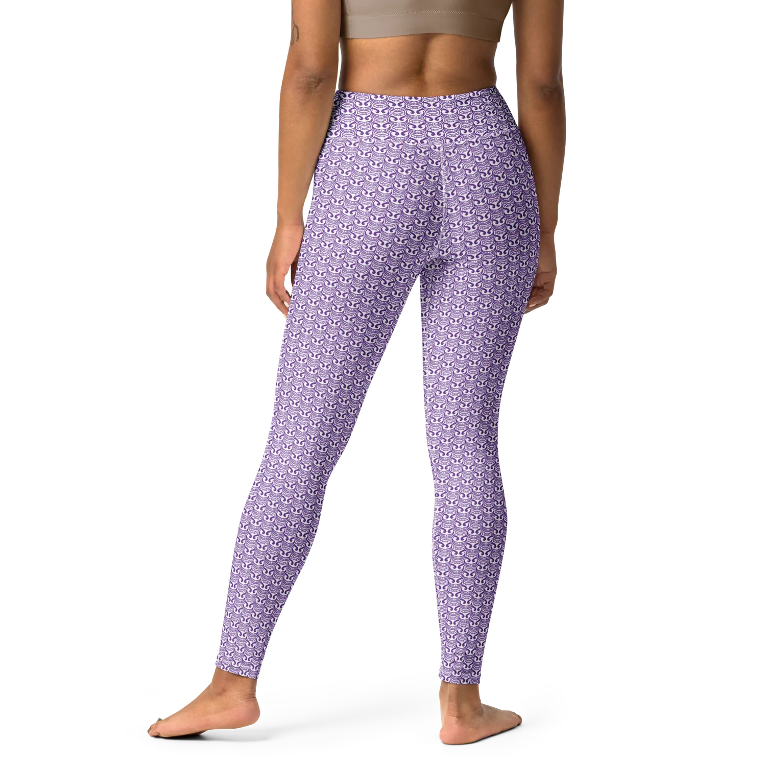 Razel Face Motif legging dames hoge taille stretch