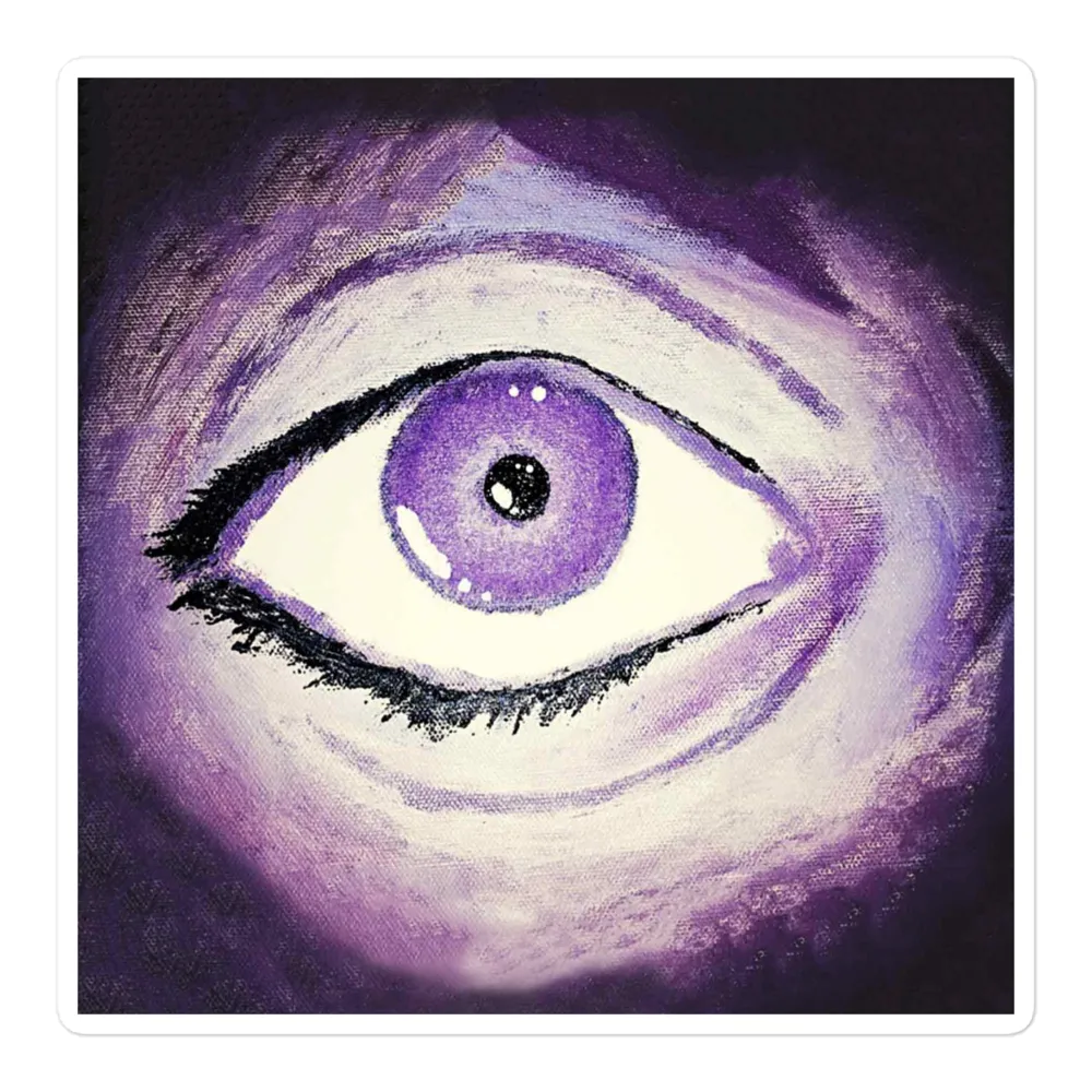 Razel Eye of Razel sticker 7,6 x 7,6 cm vinyl ondoorzichtig