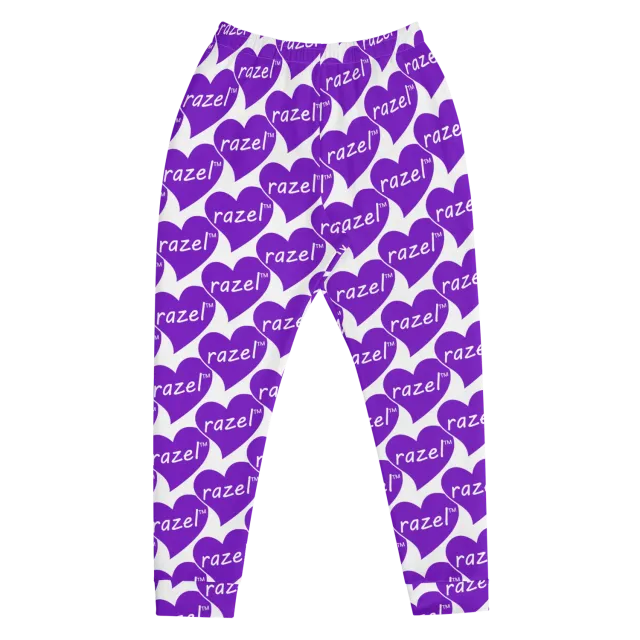 Razel Purple Hearted Motif joggingbroek heren slim fit