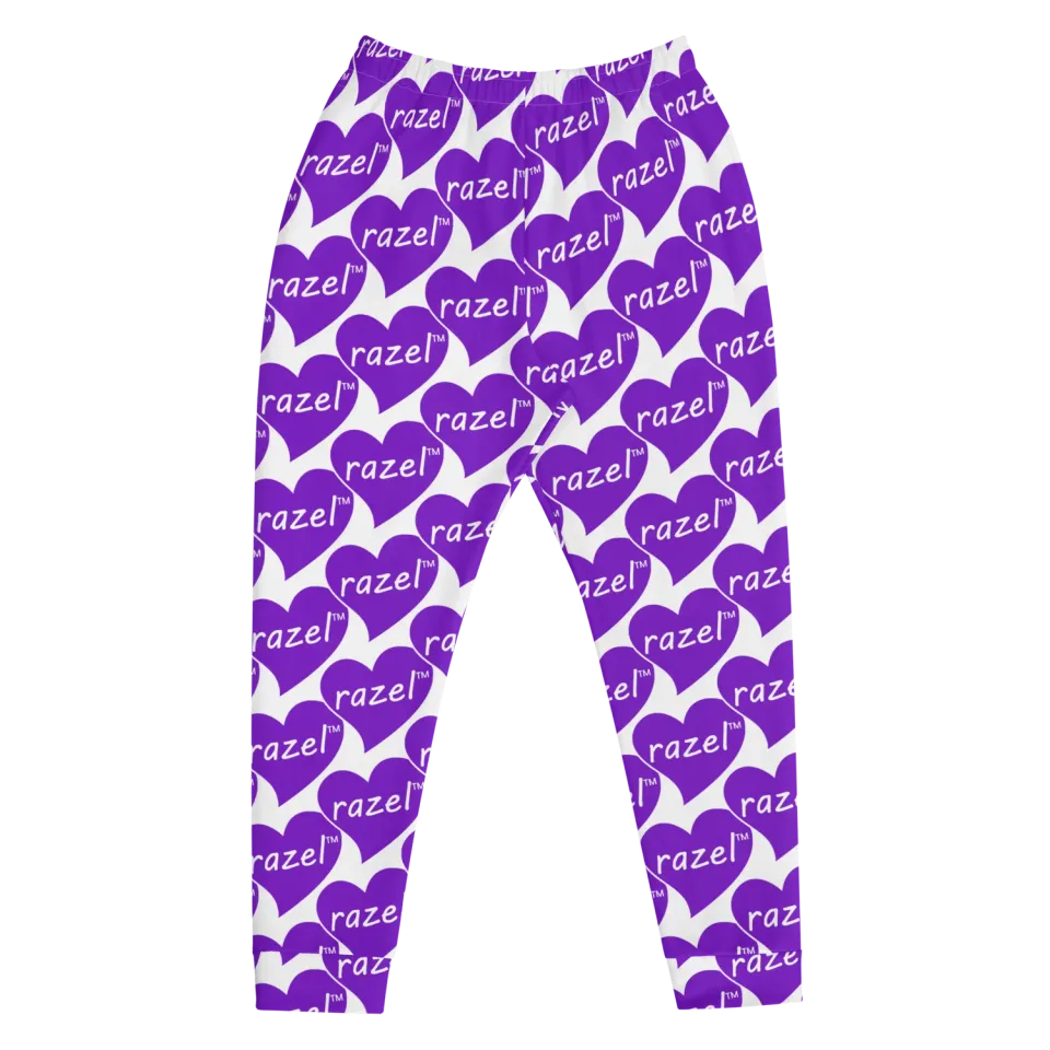 Razel Purple Hearted Motif joggingbroek heren slim fit