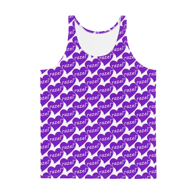 Razel Purple Hearted tanktop heren elastisch
