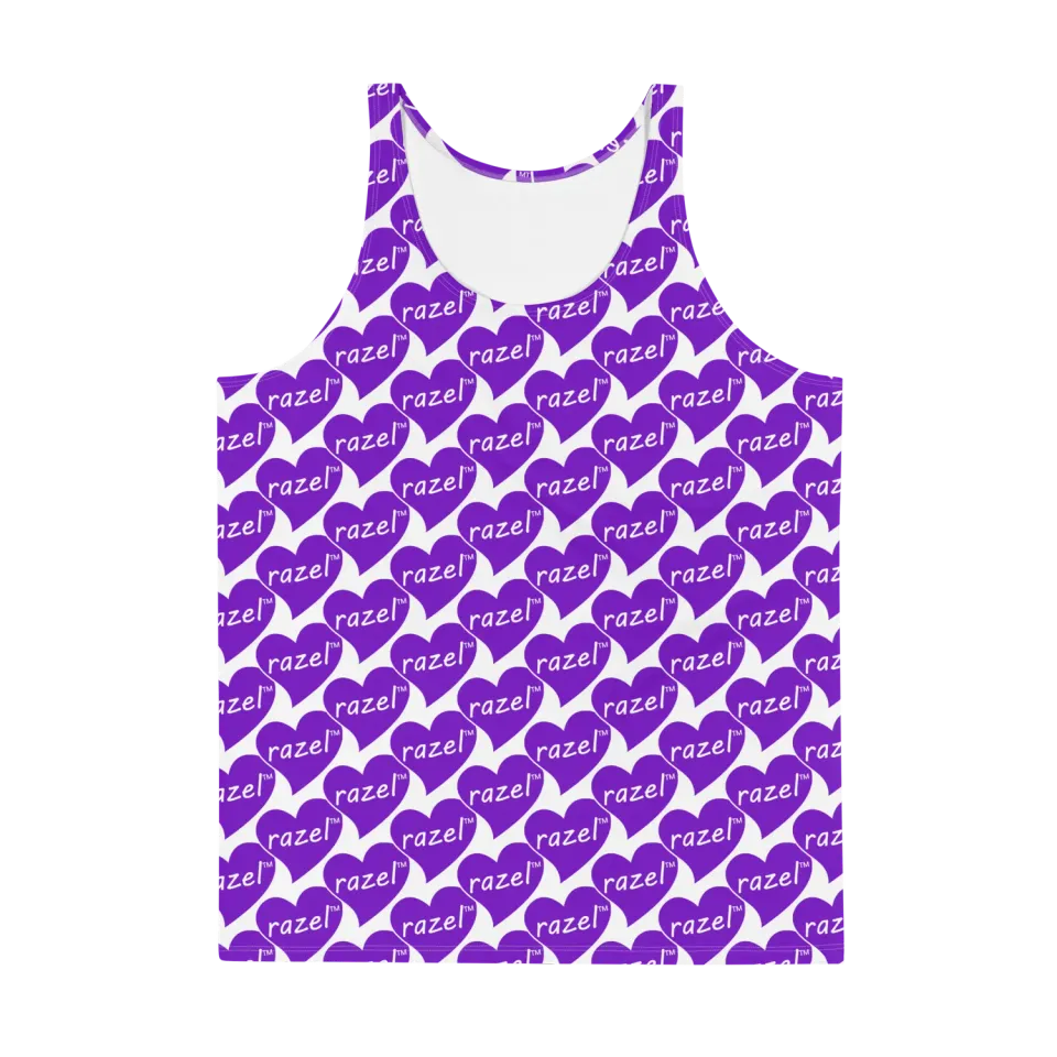 Razel Purple Hearted tanktop heren elastisch