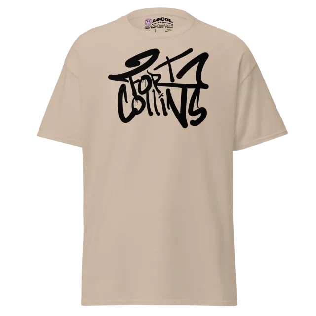 Razel Fort Collins Tagged T-shirt zwart katoen chest