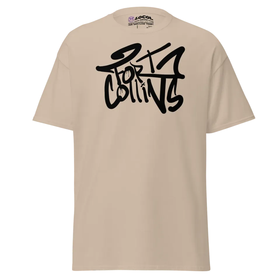 Razel Fort Collins Tagged T-shirt zwart katoen chest