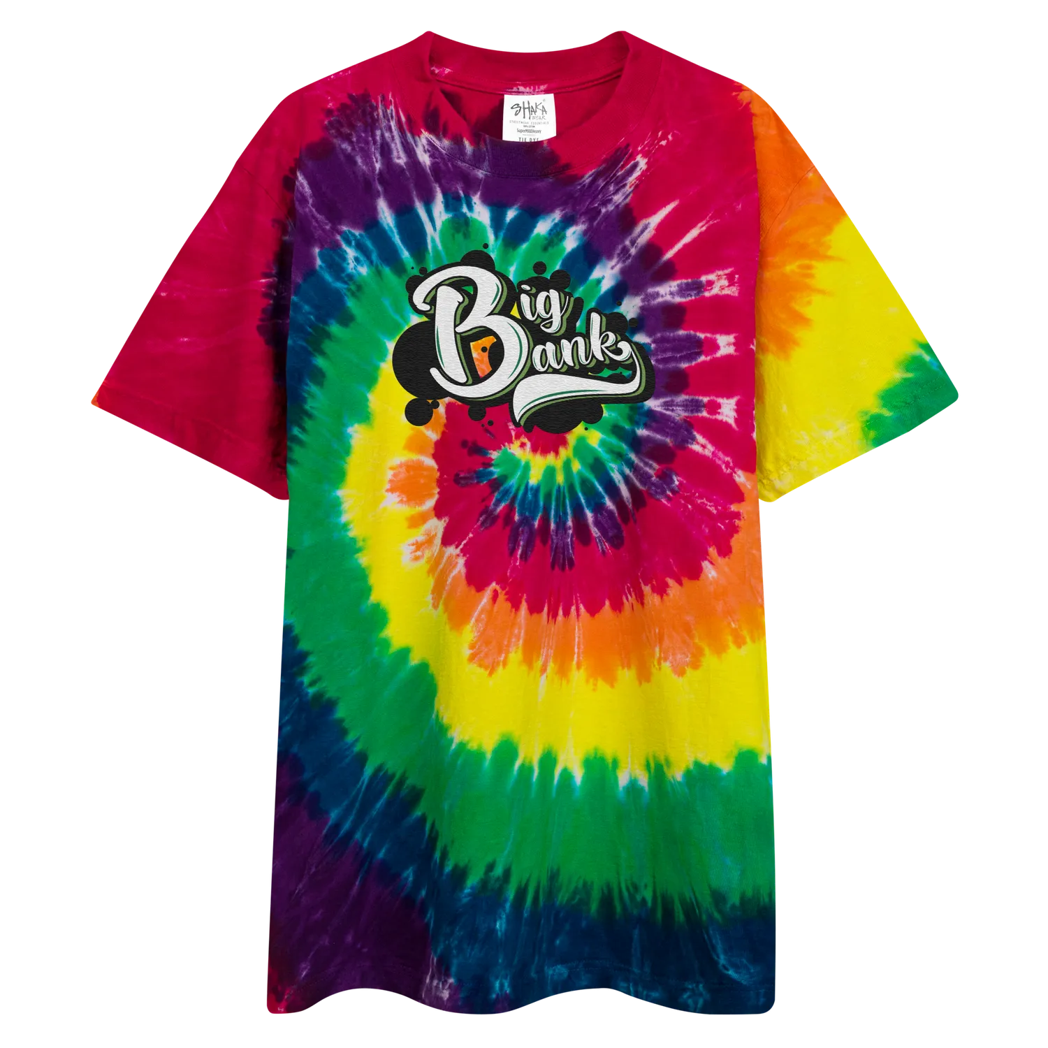 Razel Big Bank oversized tie-dye T-shirt Milky Way
