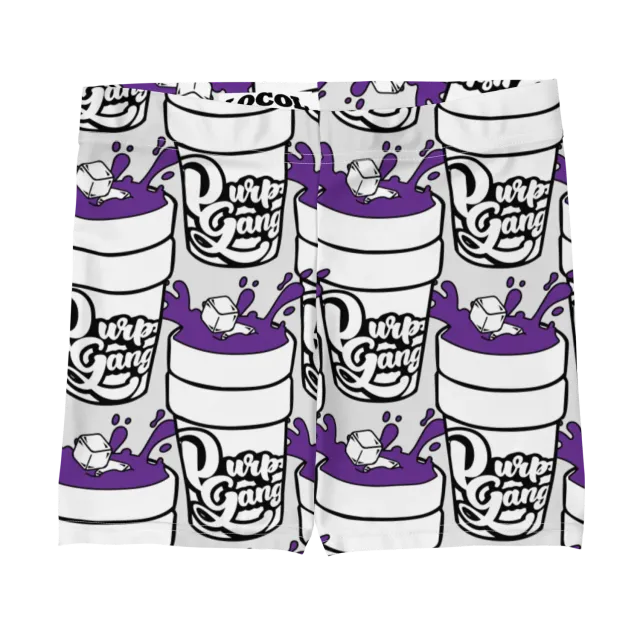 Razel Purp Gang Double Cup shorts zwart stretch