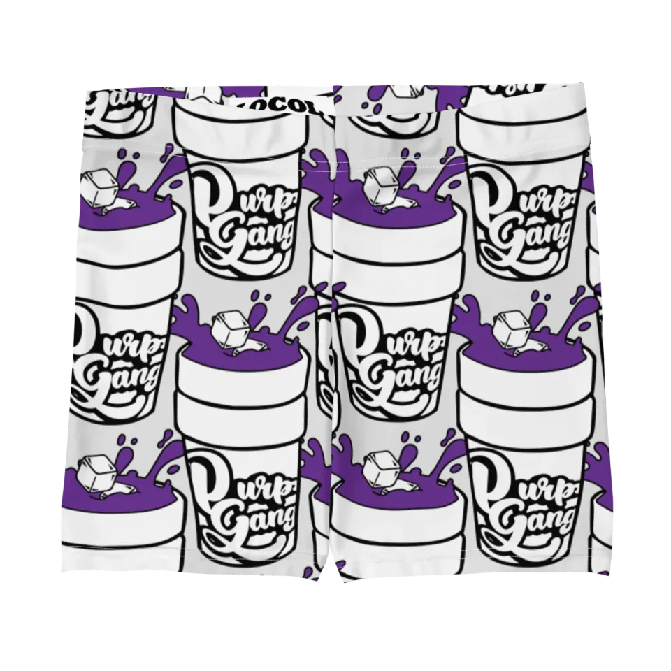 Razel Purp Gang Double Cup shorts zwart stretch