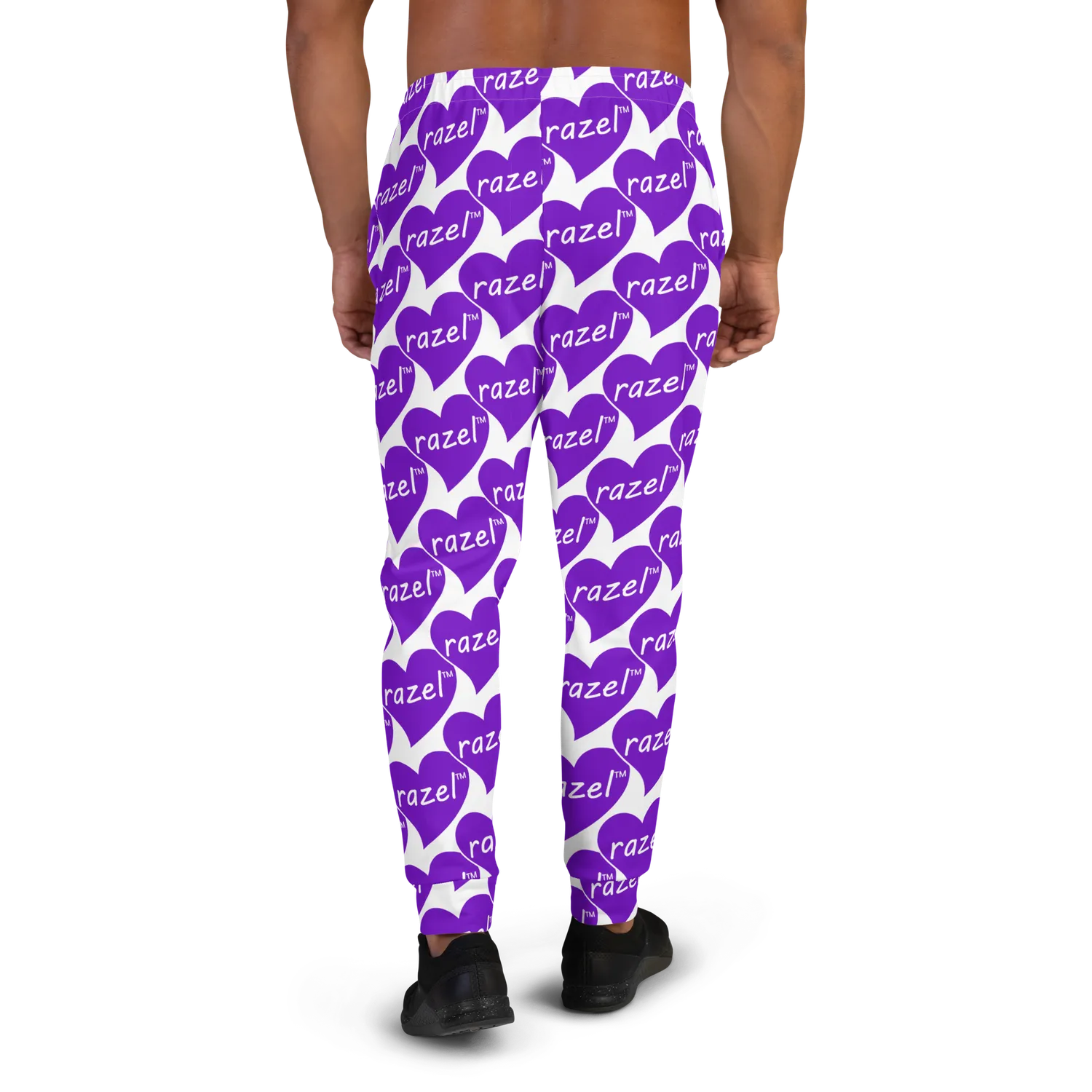 Razel Purple Hearted Motif joggingbroek heren slim fit