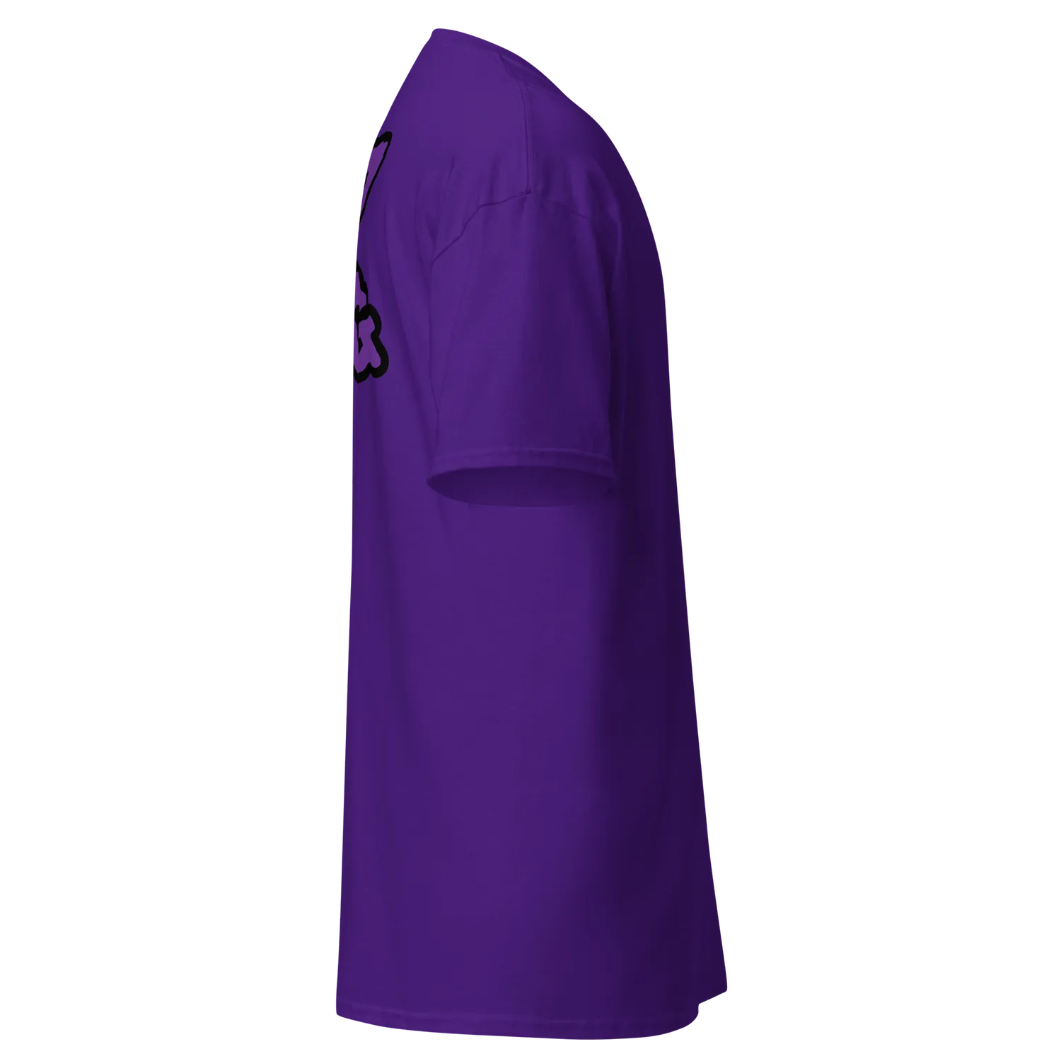 Razel Purp Gang Rock Star T-shirt voor achter zwart