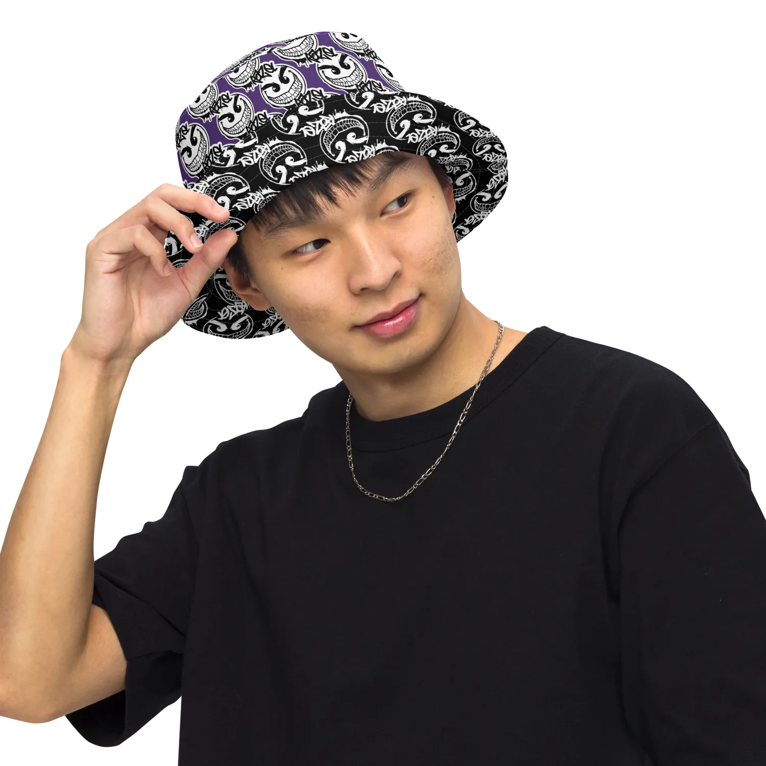 Razel Gang Drip Face bucket hat omkeerbaar