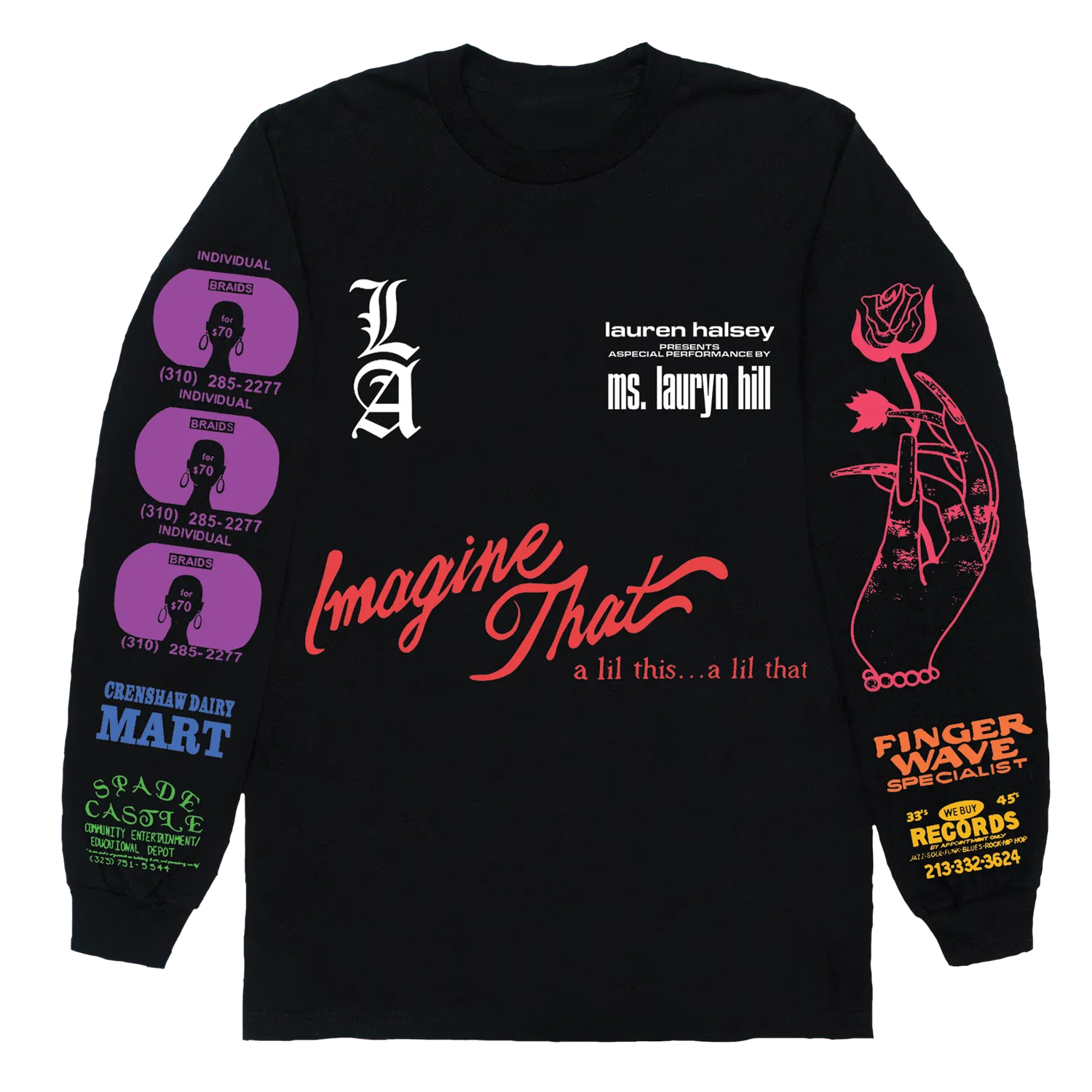 Lauryn Hill MLH x Lauren Halsey longsleeve officiële tour
