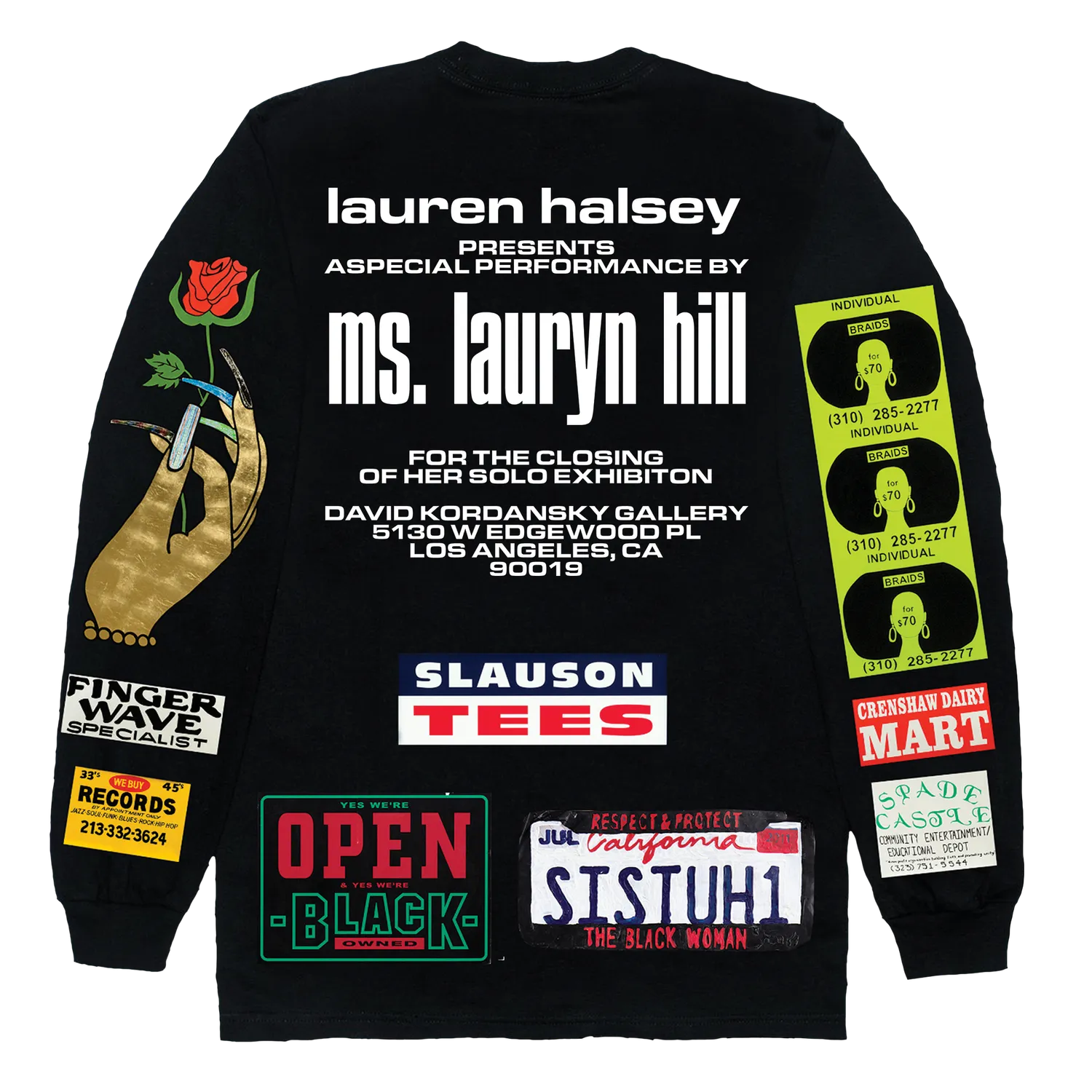 Lauryn Hill MLH x Lauren Halsey longsleeve officiële tour