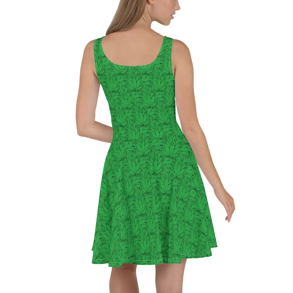 Razel Marijuana Tree Star zomerjurk skater stretch