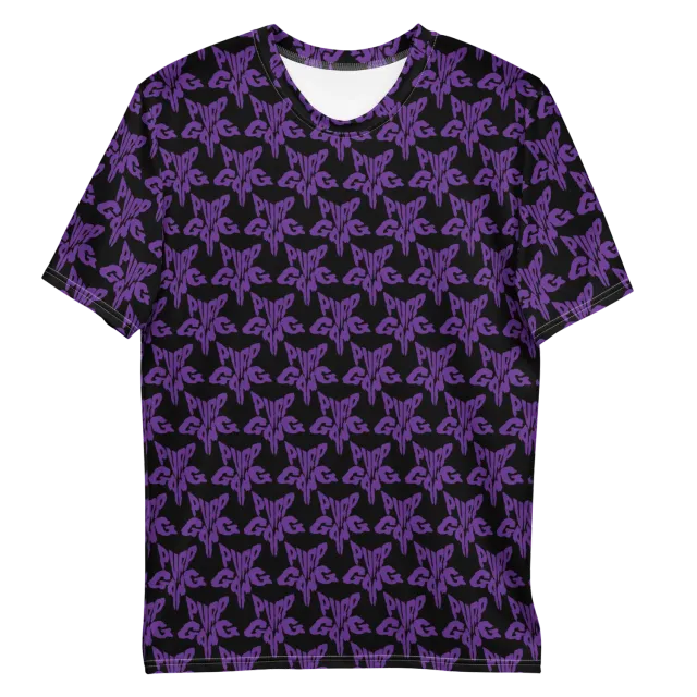 Razel Purp Gang Rock Star Motif T-shirt M stretch