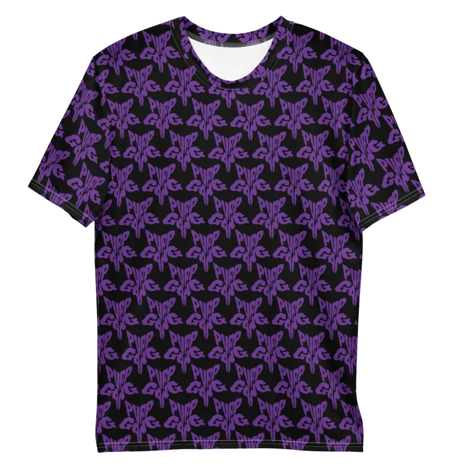 Razel Purp Gang Rock Star Motif T-shirt M stretch