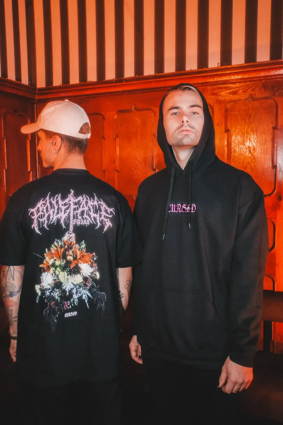 Paleface Swiss Cursed Bouquet shirt geborduurd zwaar