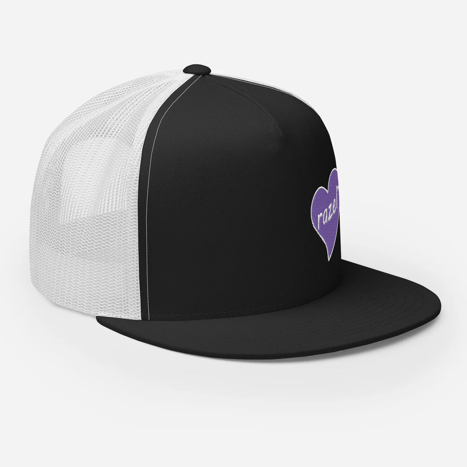 Razel Purple Hearted Trucker Pet zwart structured