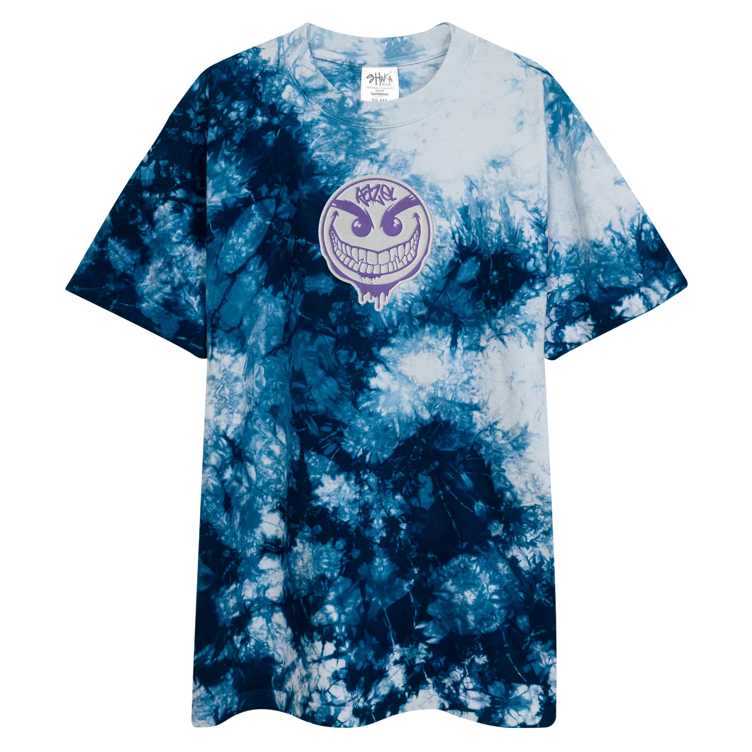 Razel Drip Face oversized tie-dye T-shirt katoen