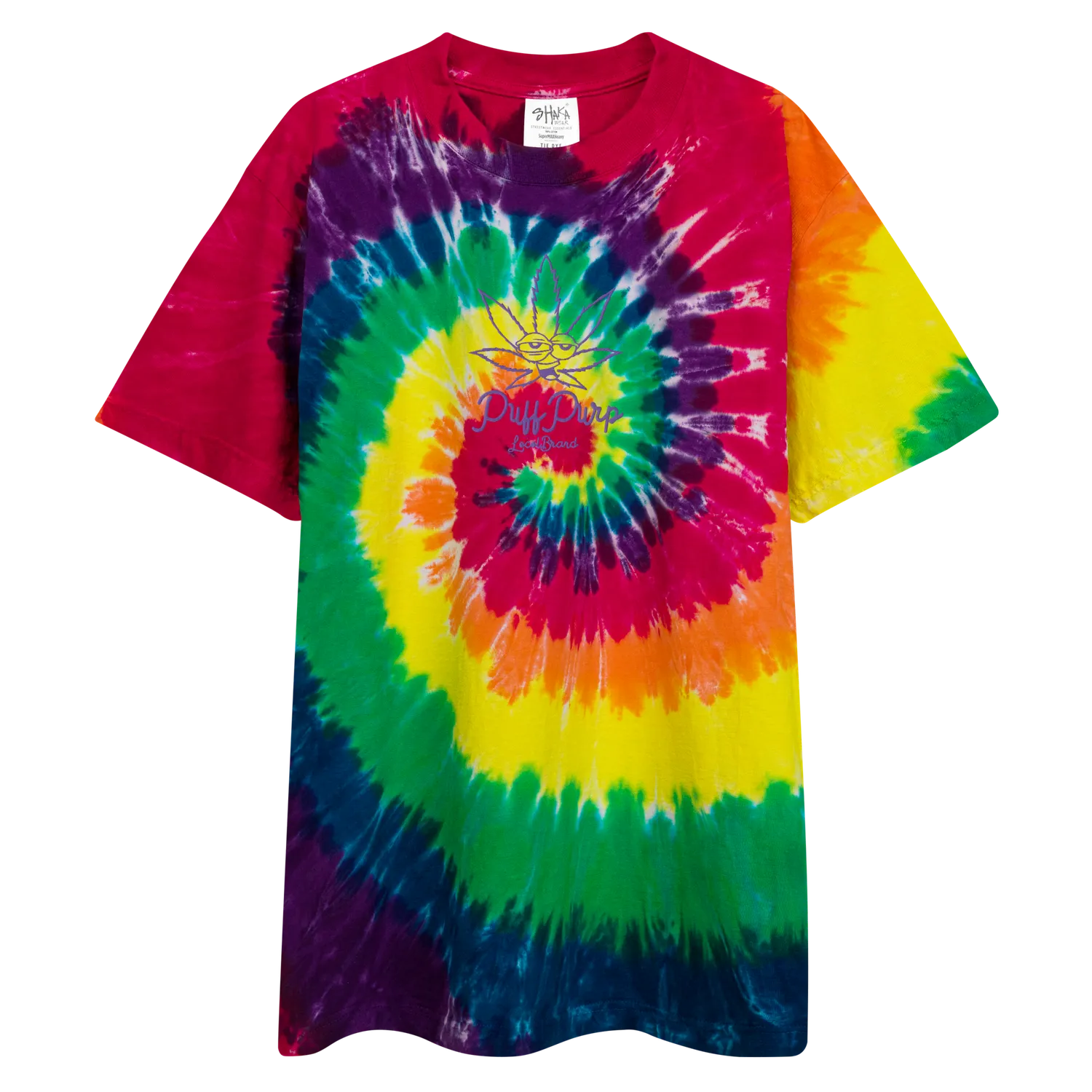 Razel Puff Purp tie-dye t-shirt Milky Way oversized