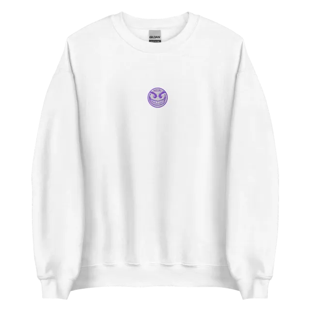 Razel Face Embroidered Crewneck Trui Zwart Geborduurd