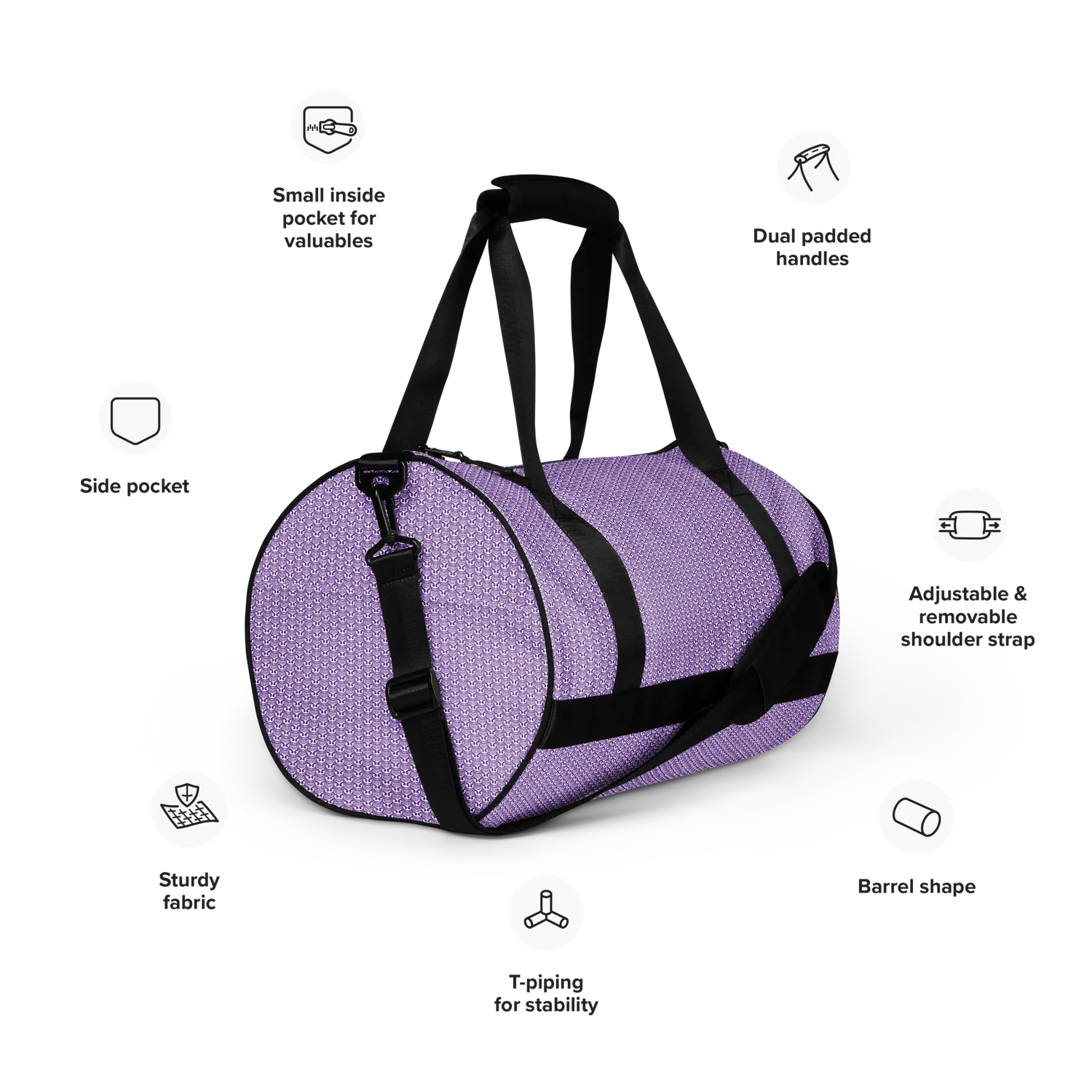 Razel Face gym bag sporttas waterafstotend zwart