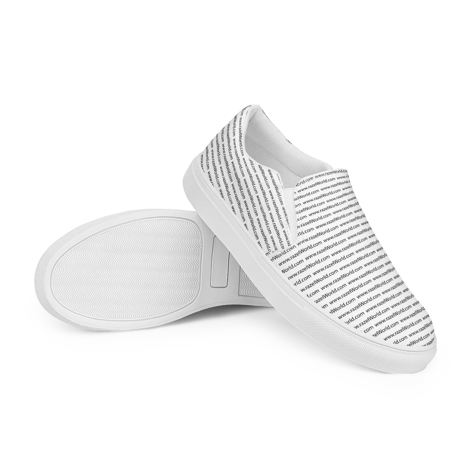 Razel www.razelWorld.com slip-ons canvas zwart
