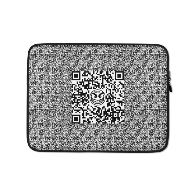 Razel Face QR Code laptophoes 13 inch