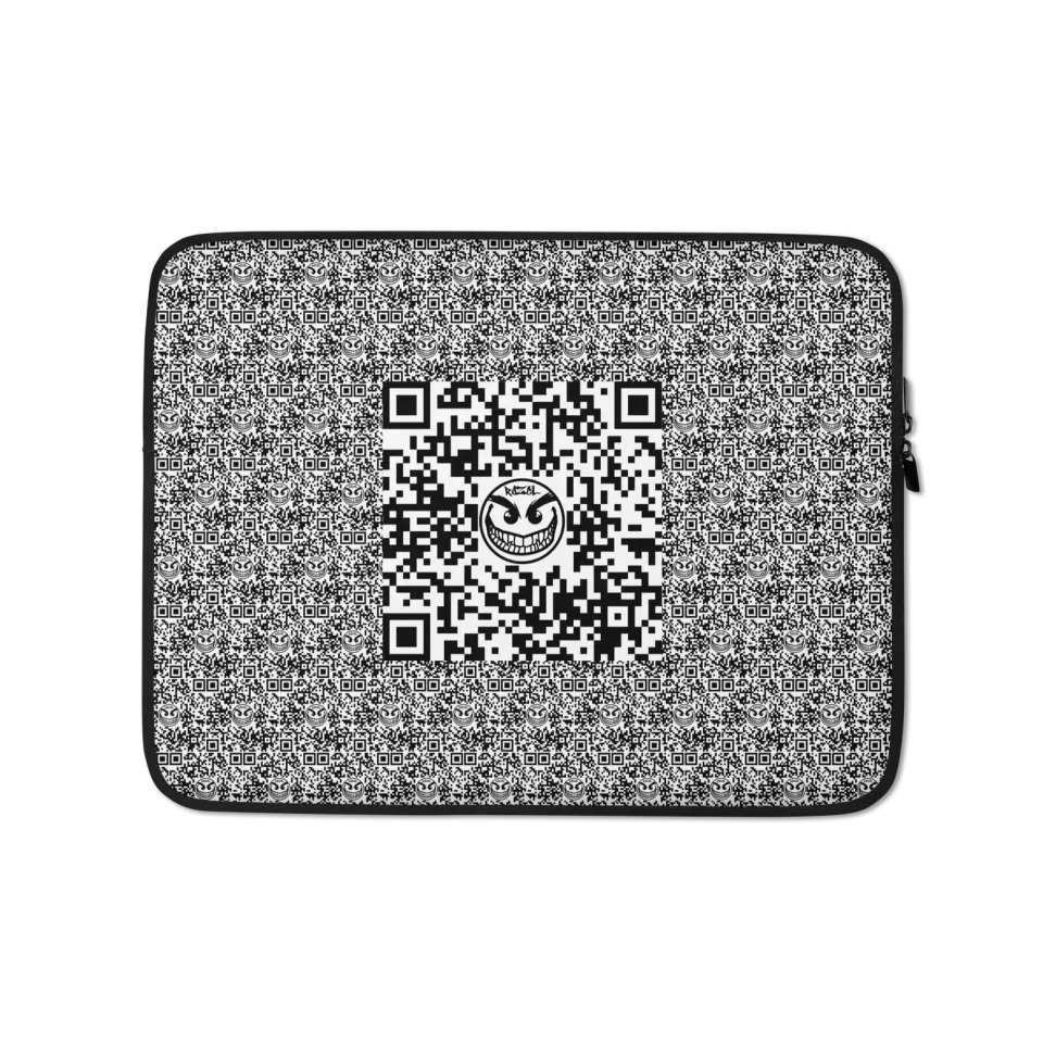 Razel Face QR Code laptophoes 13 inch