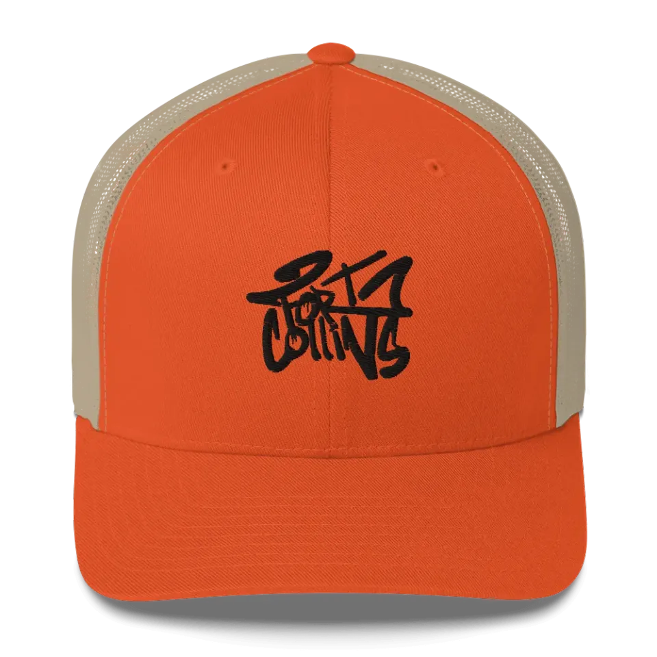 Razel Fort Collins trucker pet zwart mesh