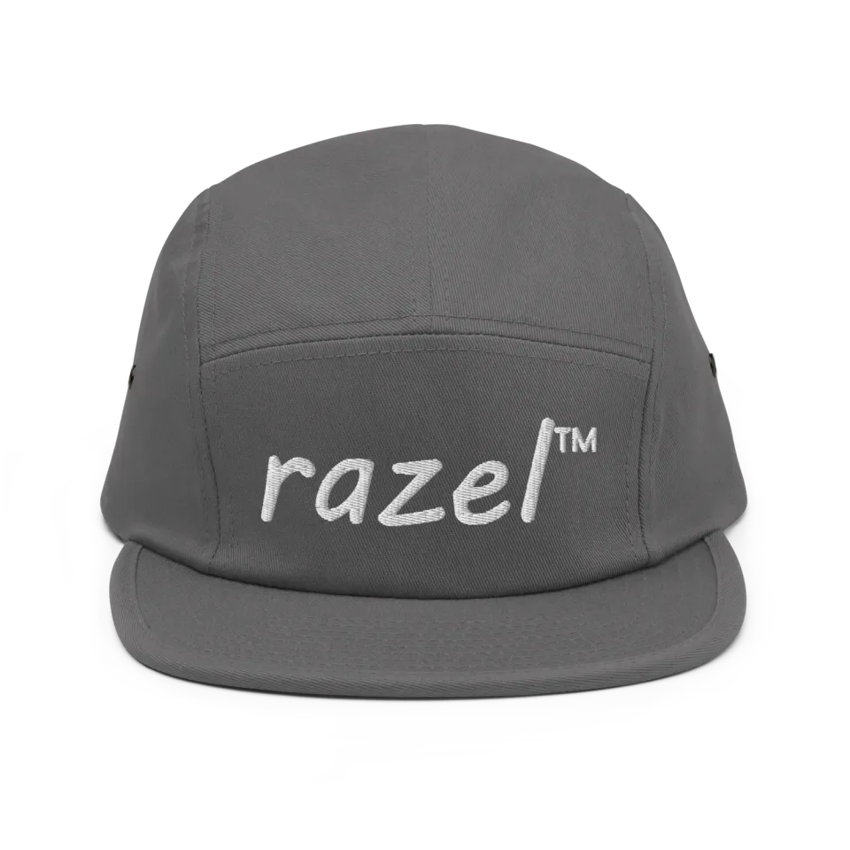 Razel 5 Panel Cap pet wit katoen