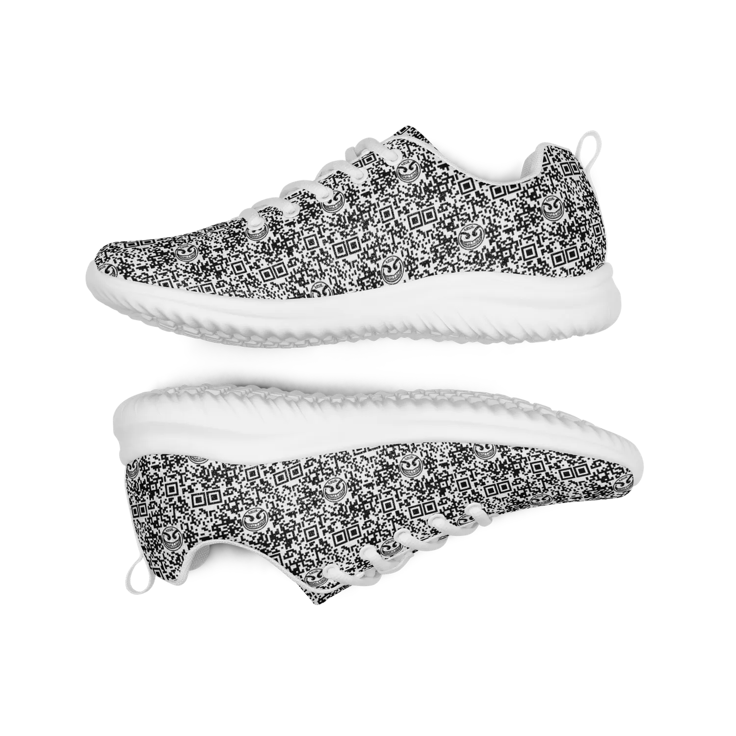 Razel Face QR Code Motif Sneakers flyknit licht