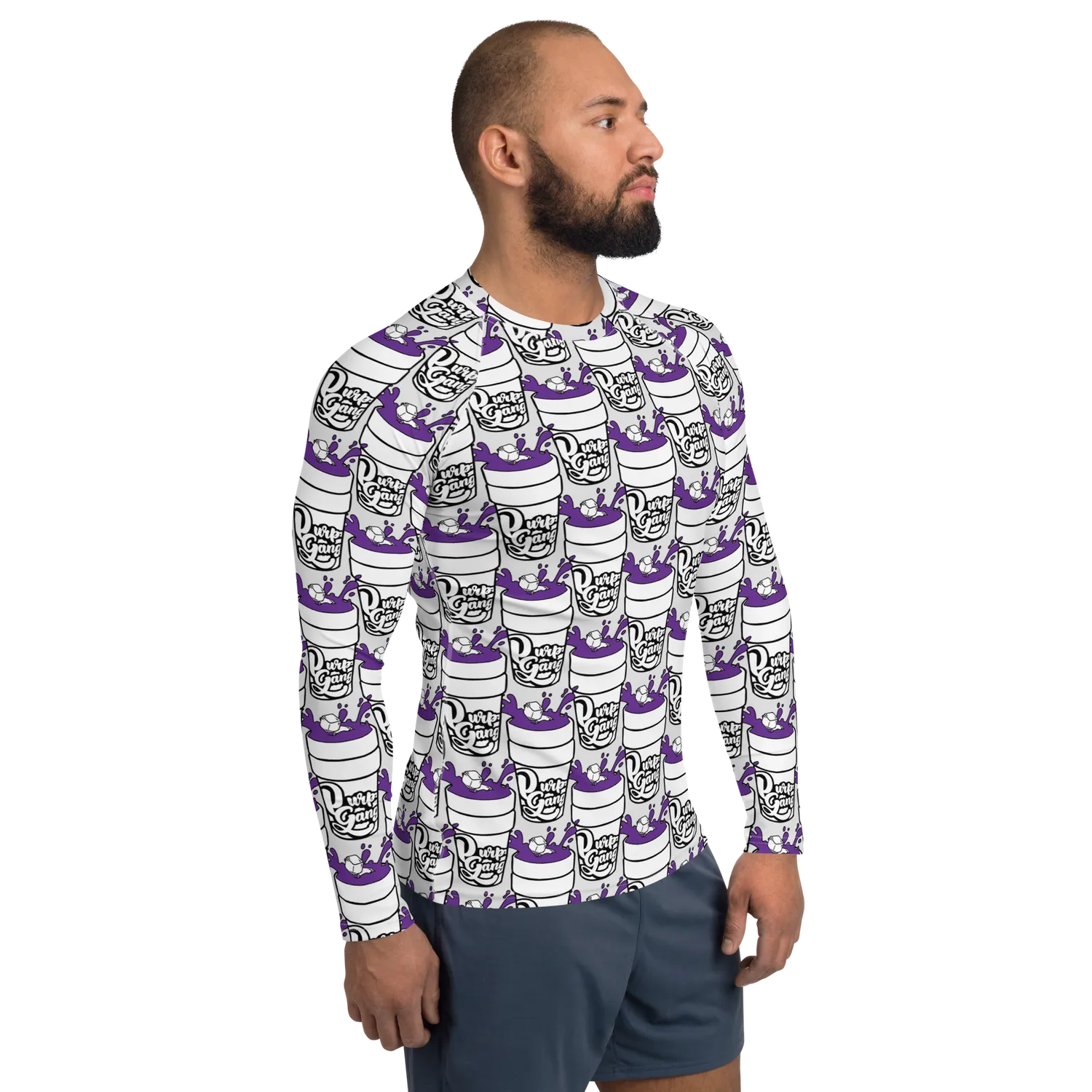 Razel Purp Gang Double Cup rashguard lange mouw