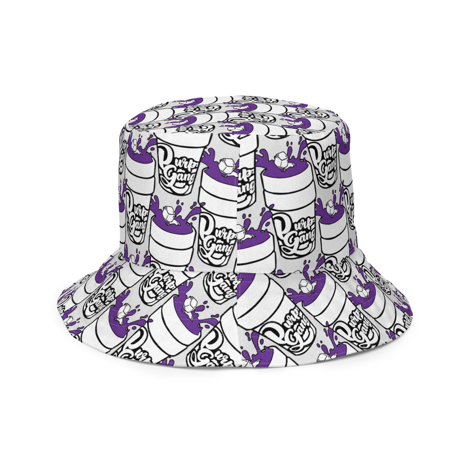 Razel Purp Gang Double Cup bucket hat omkeerbaar