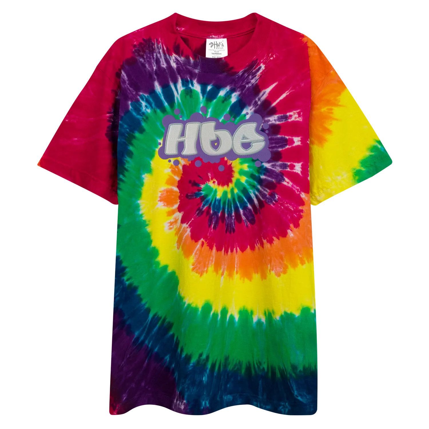Hoe Oversized Tye-Dye T-shirt Milky way