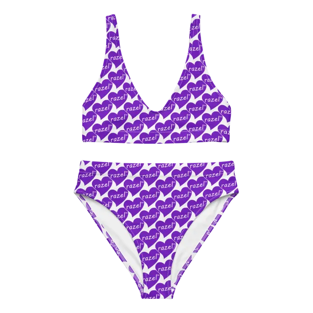 Razel Purple Hearted bikini paars met vulling maat M