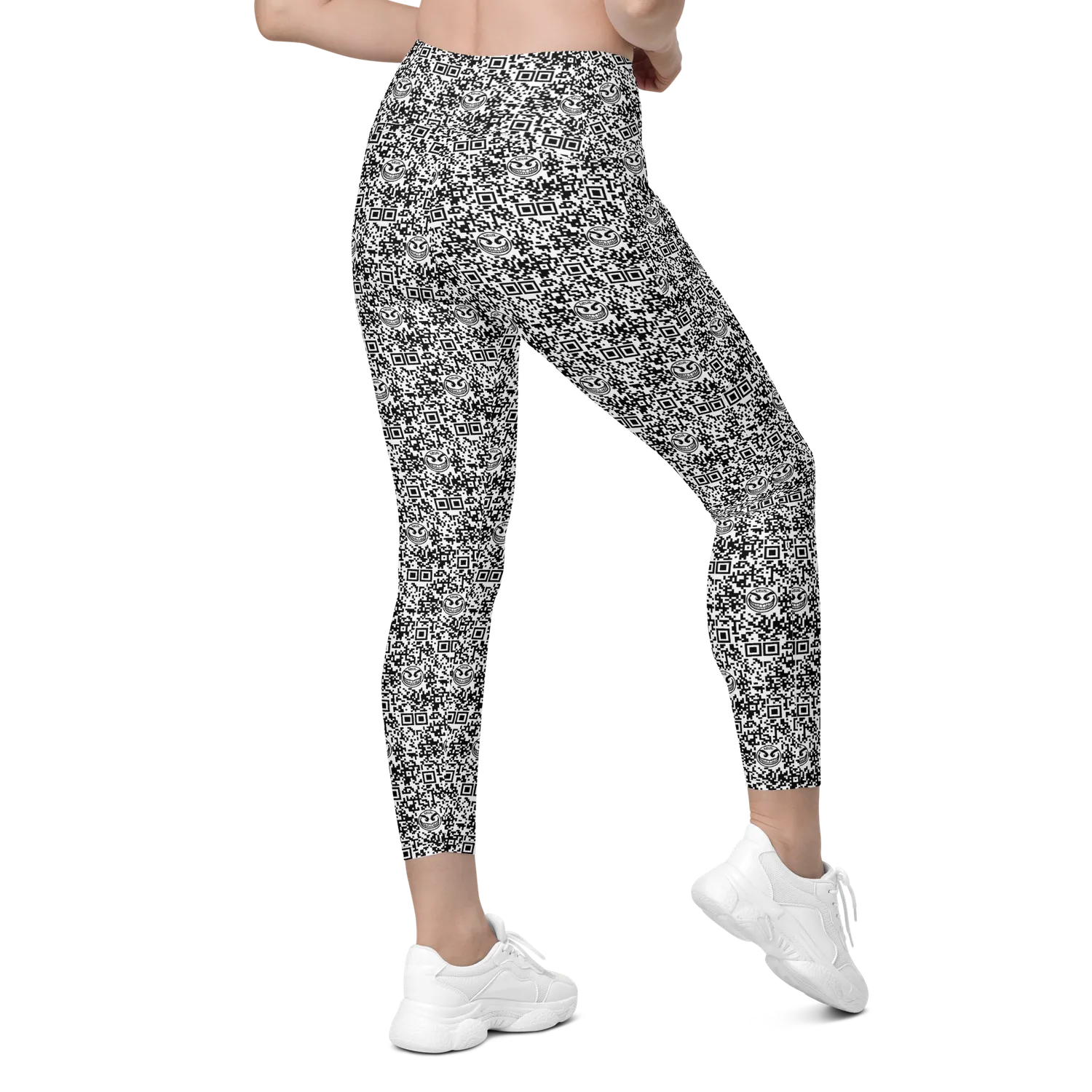 Razel Face QR Code Motif legging met zakken